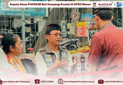 Kepala Dinas PUPRKIM Provinsi Bali Dampingi Kunjungan Kerja Komisi III DPRD Bali Monitoring Paket Pekerjaan Jalan