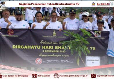 Kegiatan Penanaman Pohon Rangkaian Hari Bakti PU Ke-78 Di Embung Unda