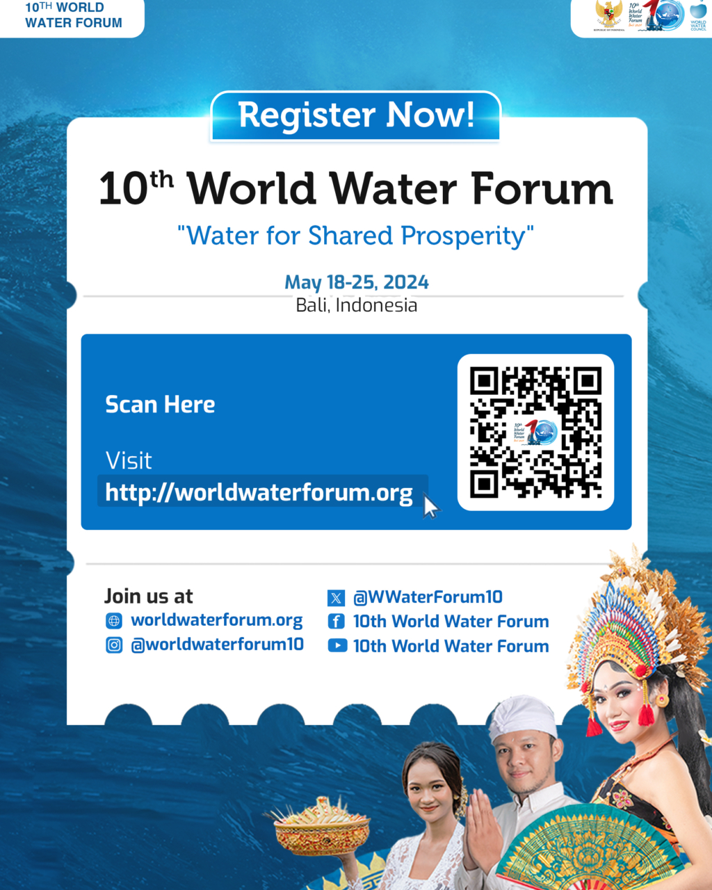 10th WWF – Poster QR Link Registrasi 10th World Water Forum