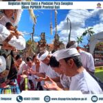 Bertepatan Dengan Purnama Kedasa, Dinas PUPRKIM Provinsi Bali adakan Upacara Ngersi Gana Dan Piodalan.