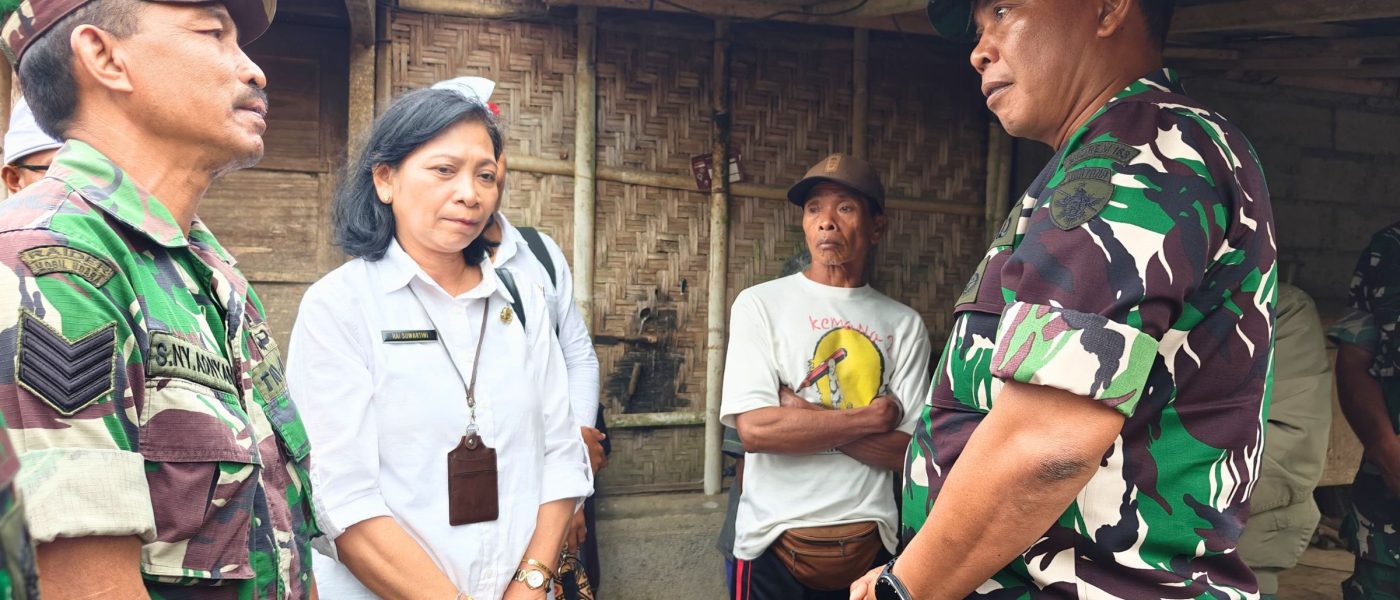 Bersinergi dengan TNI, Dinas PUPRKIM Lakukan Program Perbaikan RTLH dan Sosialisasi Pengelolaan Sampah di Desa Belancan Kintamani