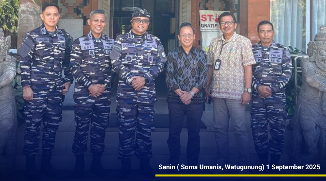 Kepala Dinas PUPR.PERKIM Provinsi Bali Menerima Kunjungan Komandan Lanal Denpasar